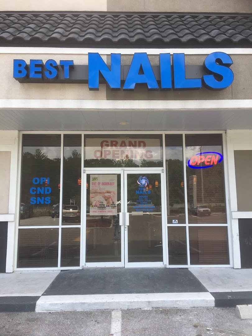 Close-up of freshly done manicures